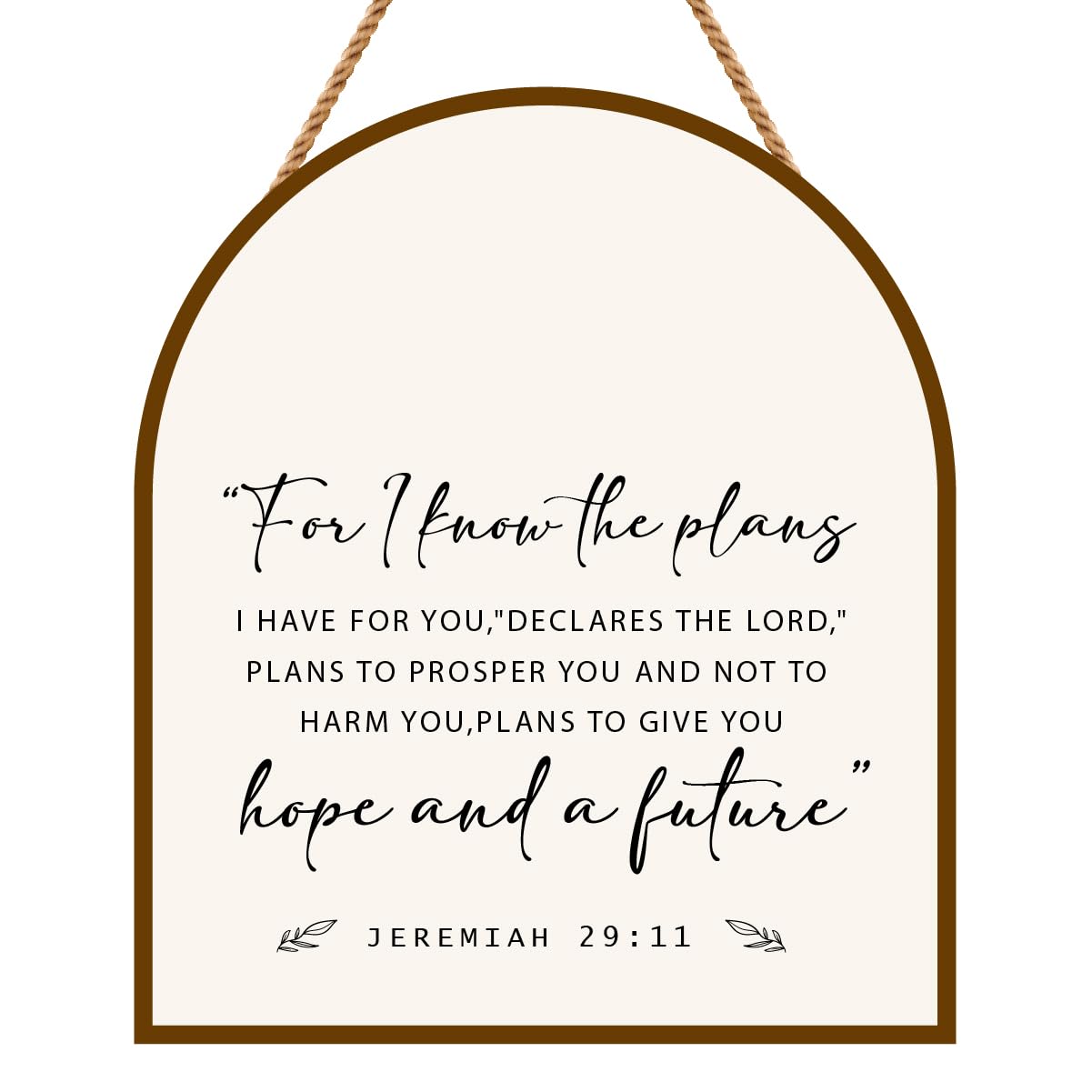 Jeremiah 29:11 Scripture Wall Art – Christian Home Décor Gift